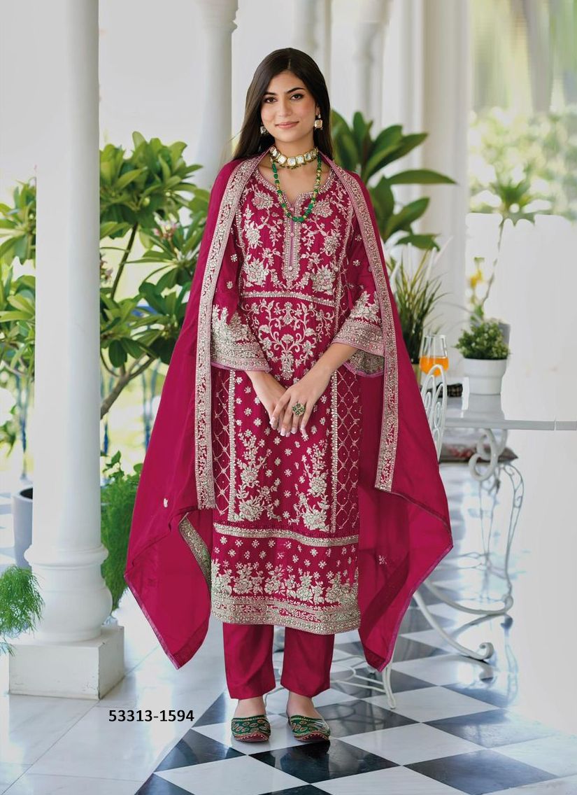 AANAYA COLORS - CATALOG # 53313 (SET OF 4 READYMADE SUITS)