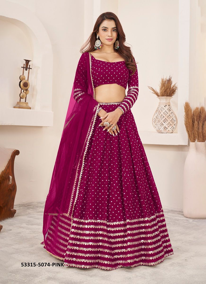 ANCHAL 3 - CATALOG # 53315 (SET OF 8 LEHENGAS (SEMI-STITCHED))