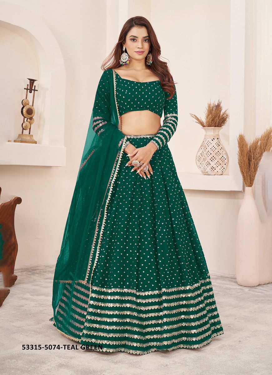 ANCHAL 3 - CATALOG # 53315 (SET OF 8 LEHENGAS (SEMI-STITCHED))