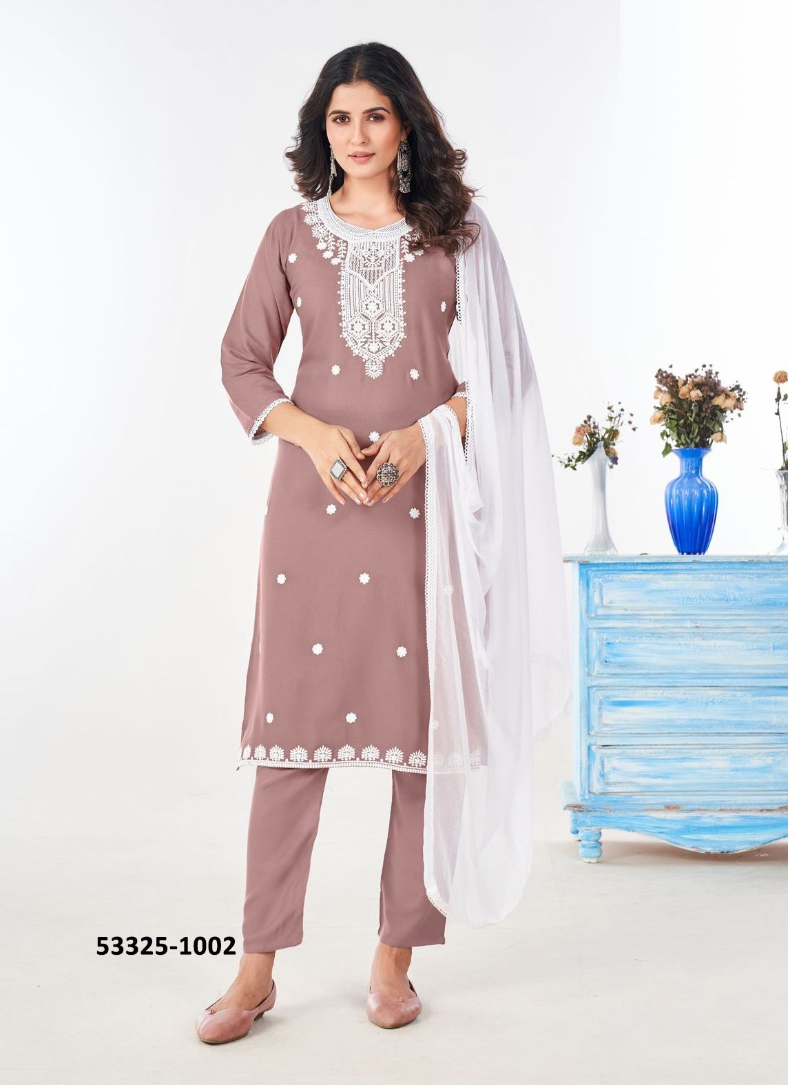 SHRADHA - CATALOG # 53325 (SET OF 5 READYMADE SUITS)