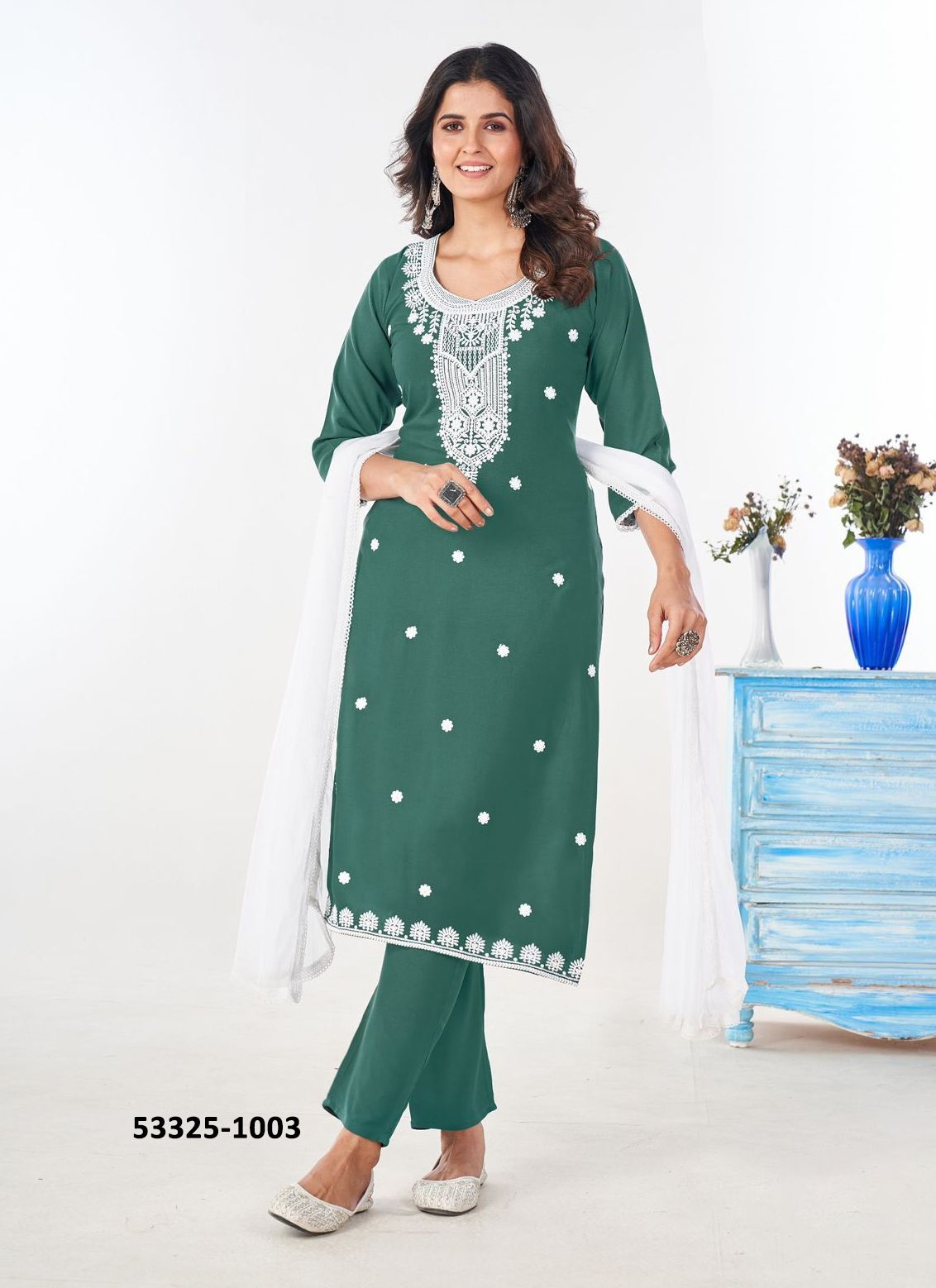 SHRADHA - CATALOG # 53325 (SET OF 5 READYMADE SUITS)
