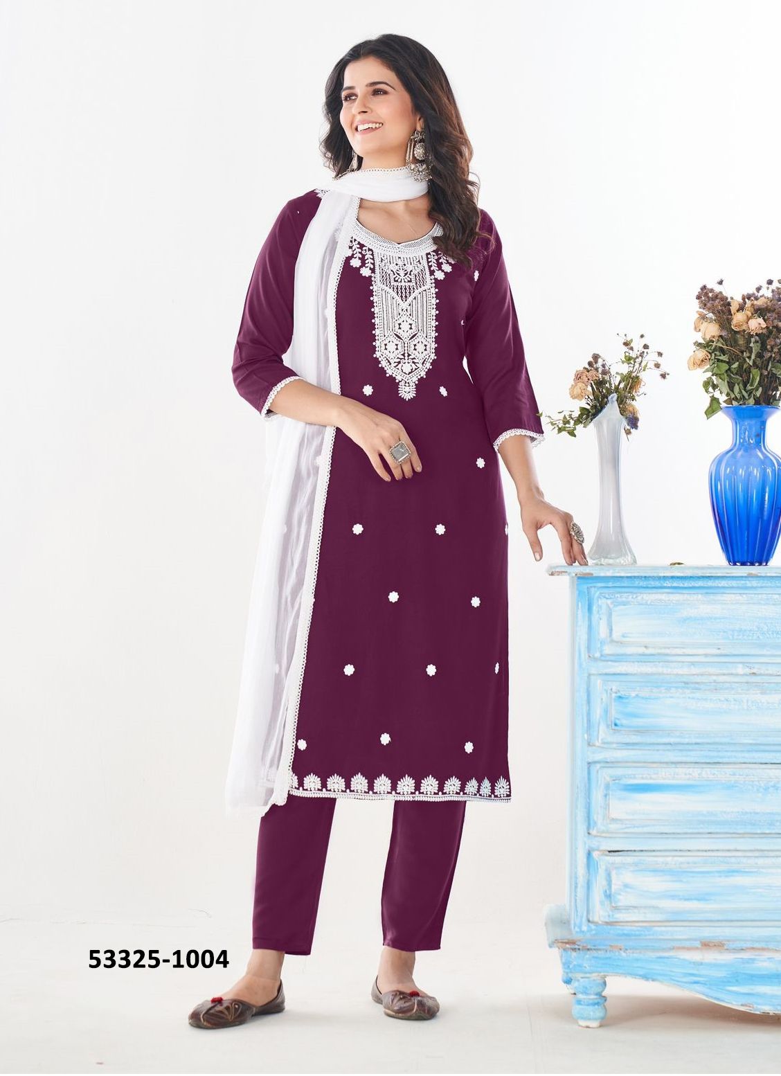 SHRADHA - CATALOG # 53325 (SET OF 5 READYMADE SUITS)
