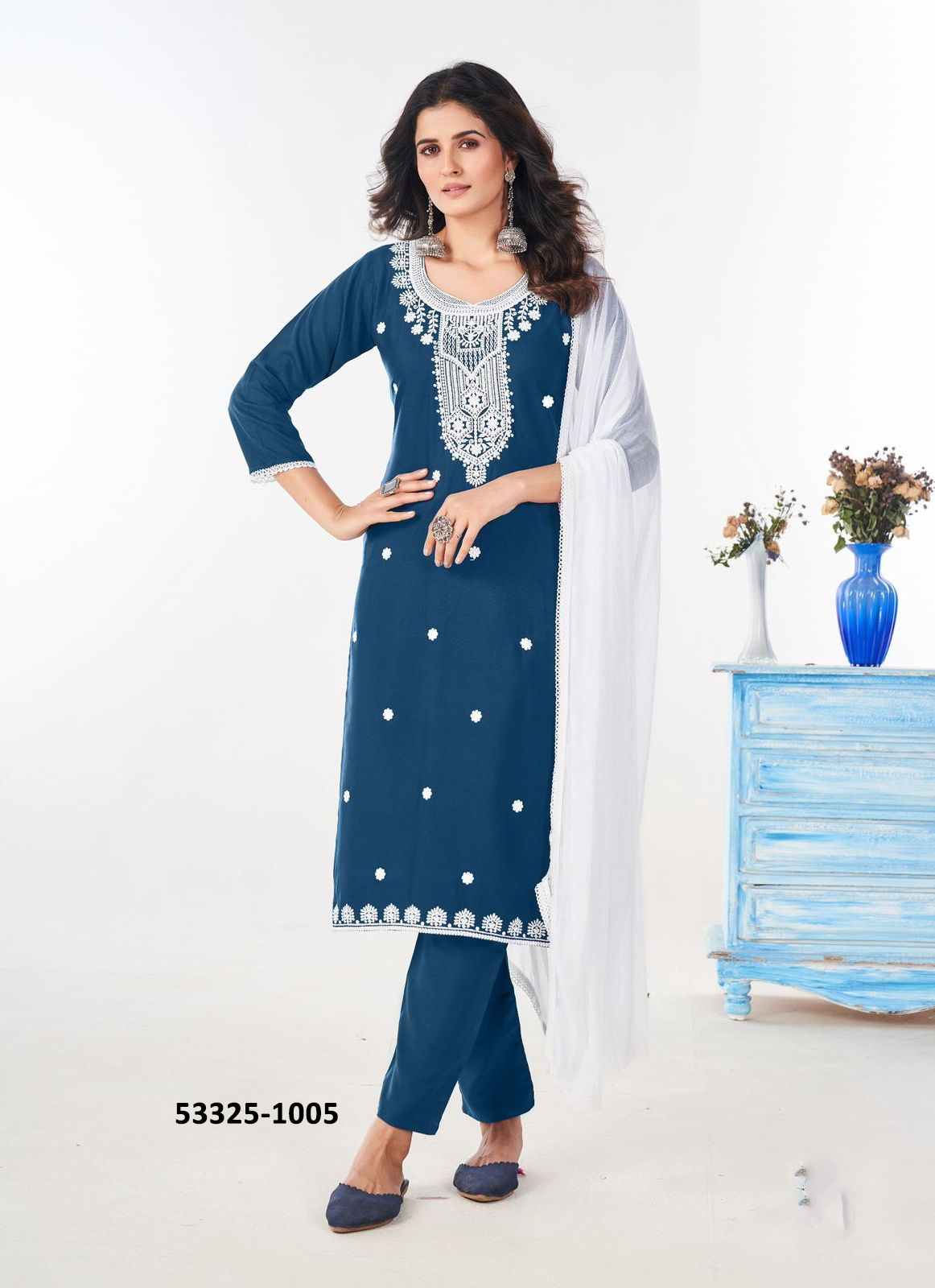 SHRADHA - CATALOG # 53325 (SET OF 5 READYMADE SUITS)
