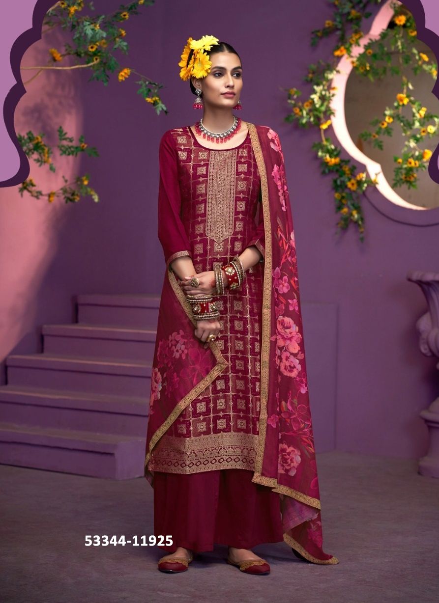 KAAVERI 2 - CATALOG # 53344 (SET OF 6 SEMI-STITCHED SUITS)