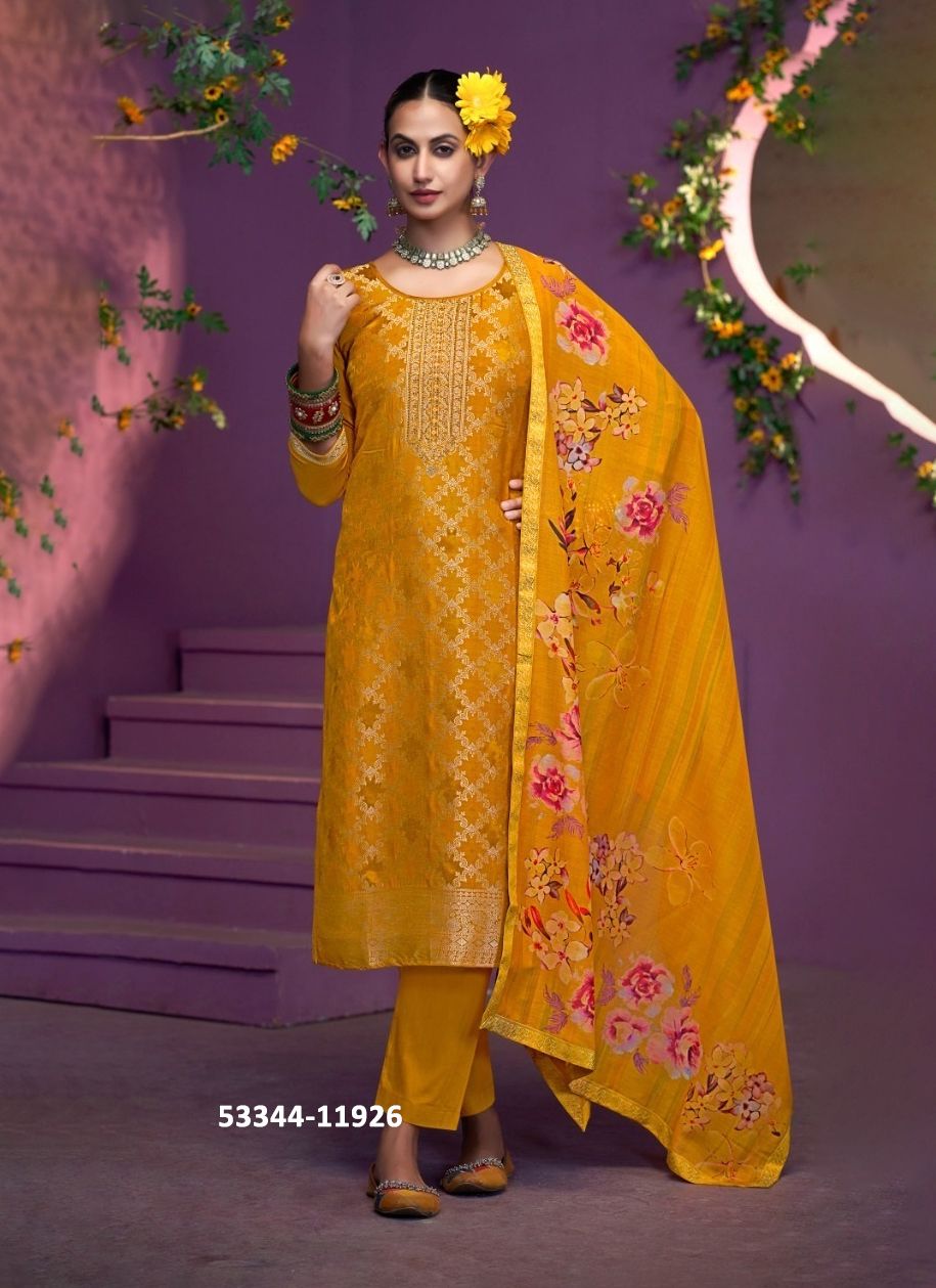 KAAVERI 2 - CATALOG # 53344 (SET OF 6 SEMI-STITCHED SUITS)