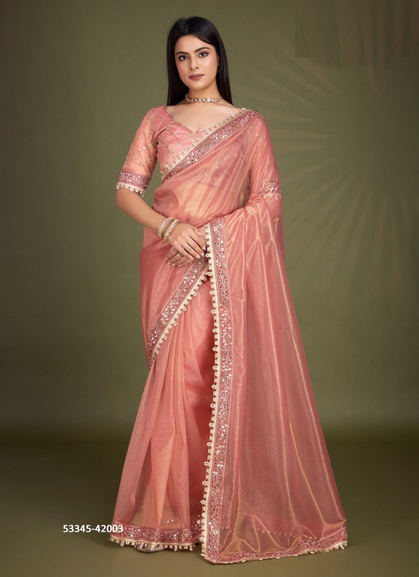 ZAARITA - CATALOG # 53345 (SET OF 4 SAREES) ZAARITA - CATALOG # 53345 (SET OF 4 SAREES)