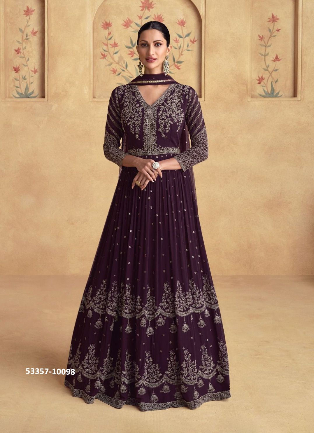 ALFAAZ - CATALOG # 53357 (SET OF 4 INDO-WESTERN)