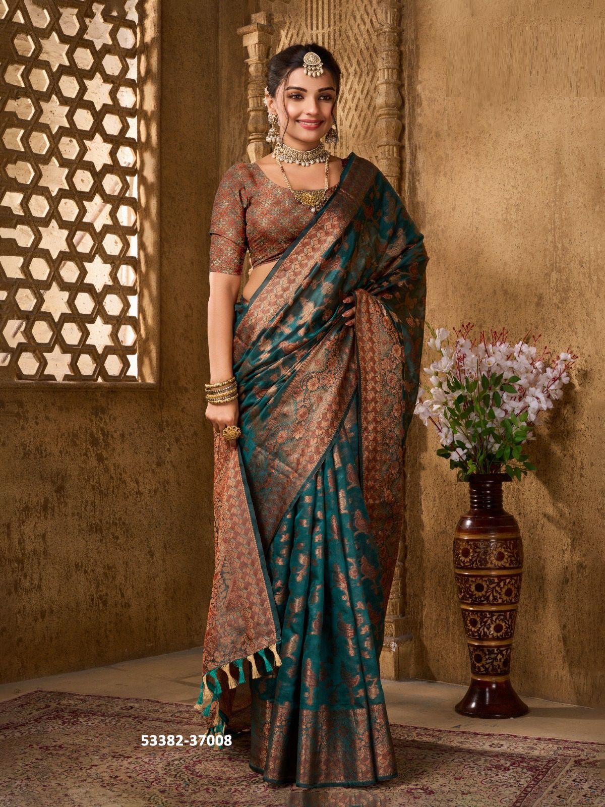 EVOGUE 2 - CATALOG # 53382 (SET OF 5 SAREES) EVOGUE 2 - CATALOG # 53382 (SET OF 5 SAREES)