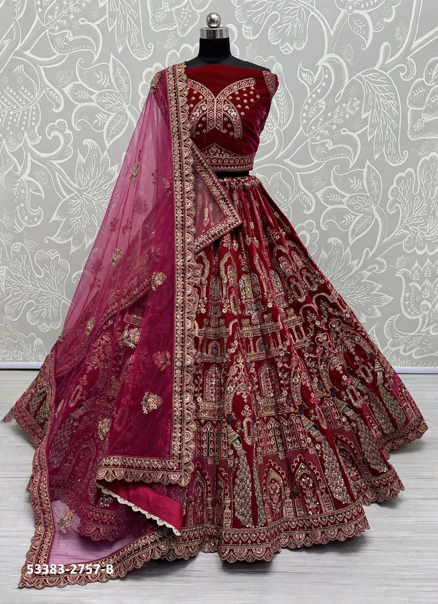 SERIES 2757 - CATALOG # 53383 (SET OF 2 LEHENGAS (SEMI-STITCHED)) SERIES 2757 - CATALOG # 53383 (SET OF 2 LEHENGAS (SEMI-STITCHED))