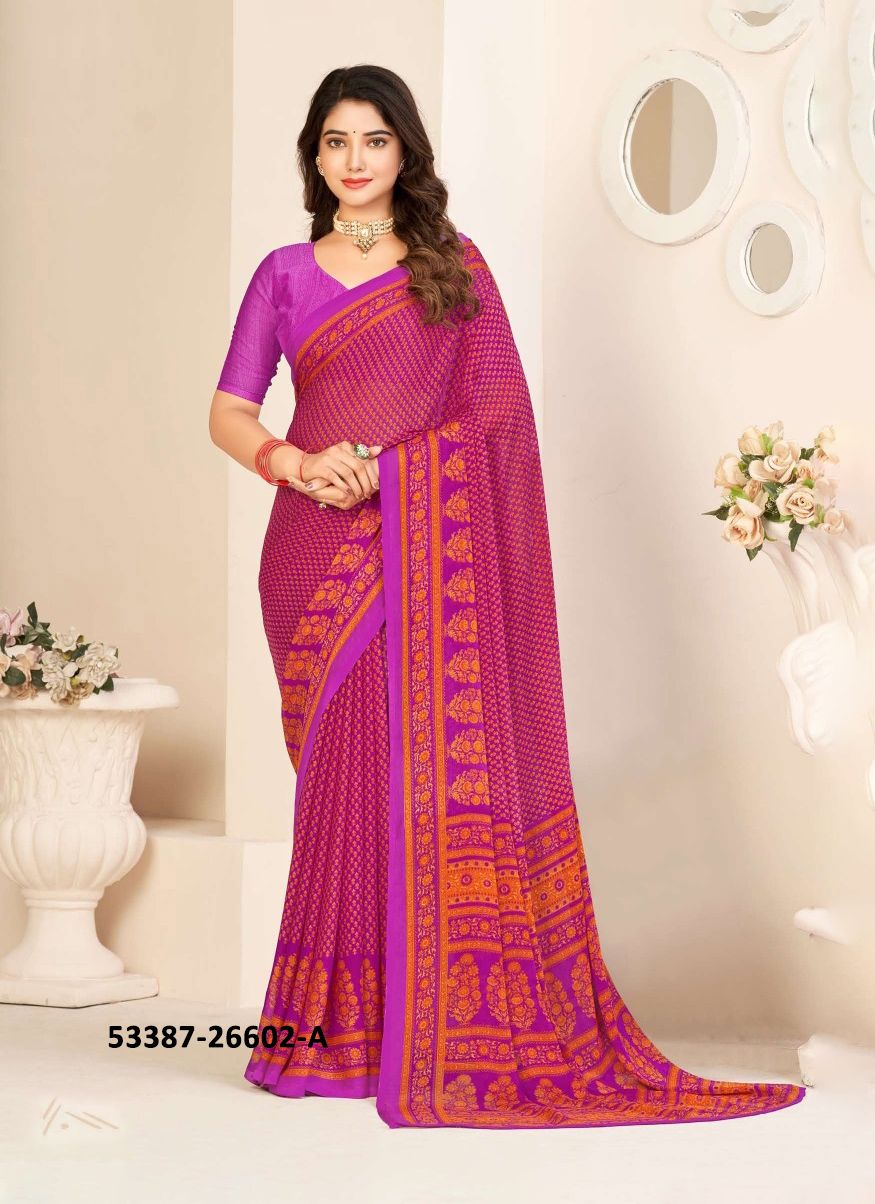 STAR CHIFFON 135 - CATALOG # 53387 (SET OF 12 SAREES) STAR CHIFFON 135 - CATALOG # 53387 (SET OF 12 SAREES)