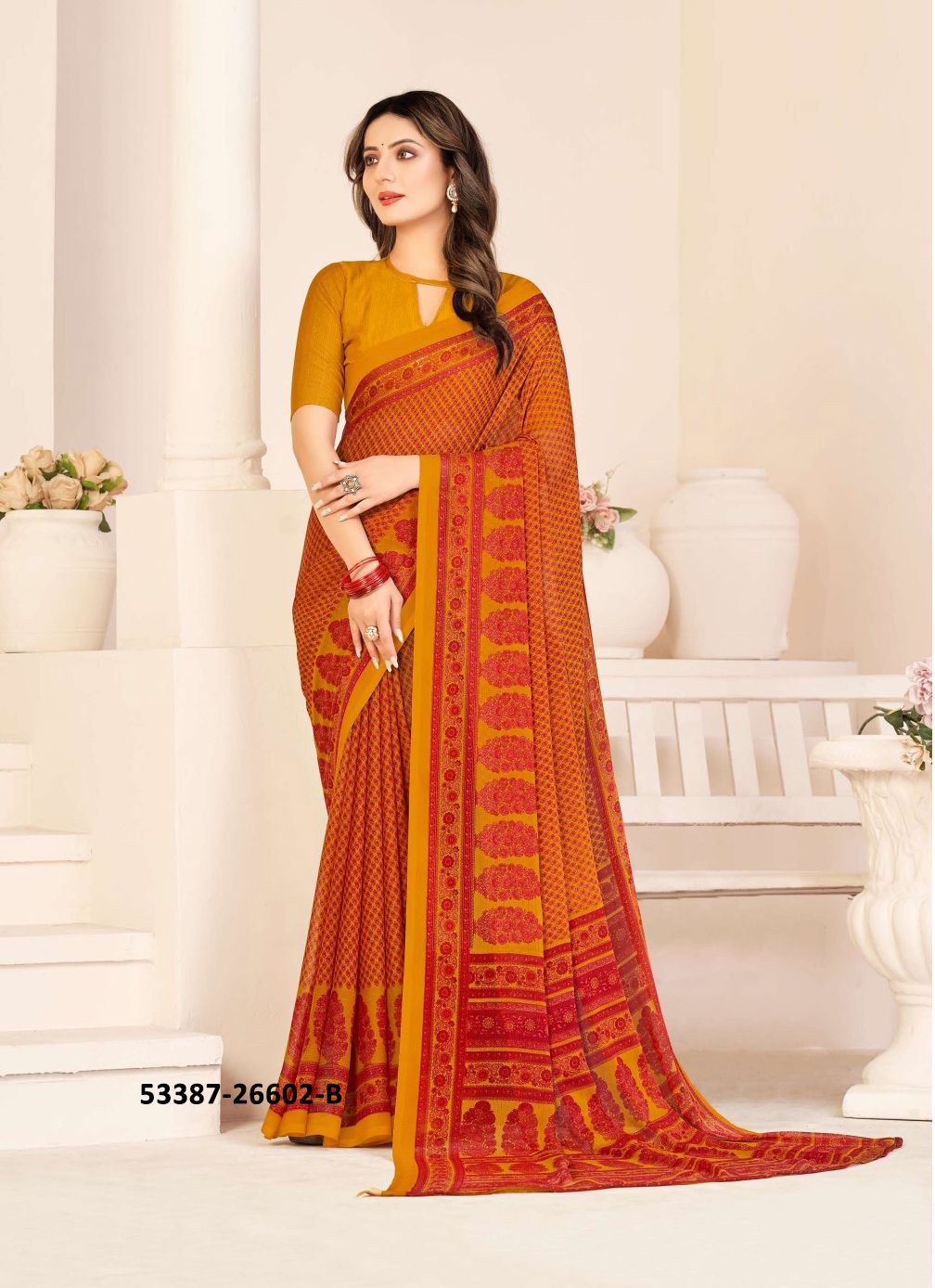 STAR CHIFFON 135 - CATALOG # 53387 (SET OF 12 SAREES) STAR CHIFFON 135 - CATALOG # 53387 (SET OF 12 SAREES)