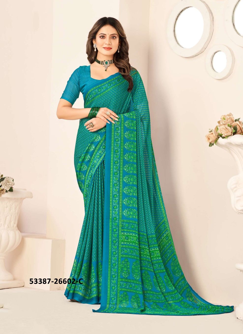 STAR CHIFFON 135 - CATALOG # 53387 (SET OF 12 SAREES) STAR CHIFFON 135 - CATALOG # 53387 (SET OF 12 SAREES)