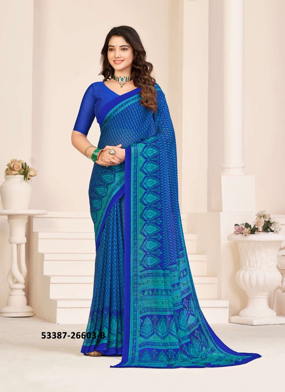 STAR CHIFFON 135 - CATALOG # 53387 (SET OF 12 SAREES) STAR CHIFFON 135 - CATALOG # 53387 (SET OF 12 SAREES)