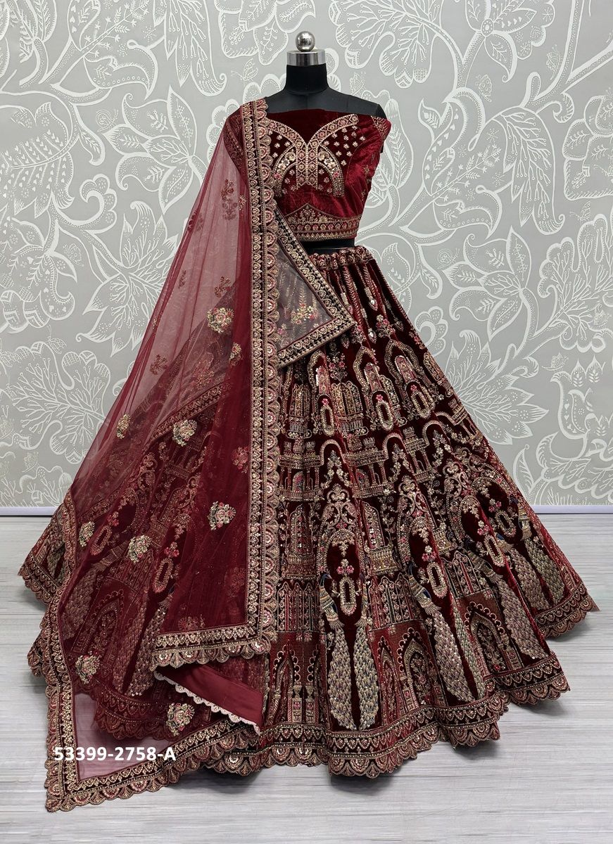 SERIES 2758 - CATALOG # 53399 (SET OF 2 LEHENGAS (SEMI-STITCHED)) SERIES 2758 - CATALOG # 53399 (SET OF 2 LEHENGAS (SEMI-STITCHED))