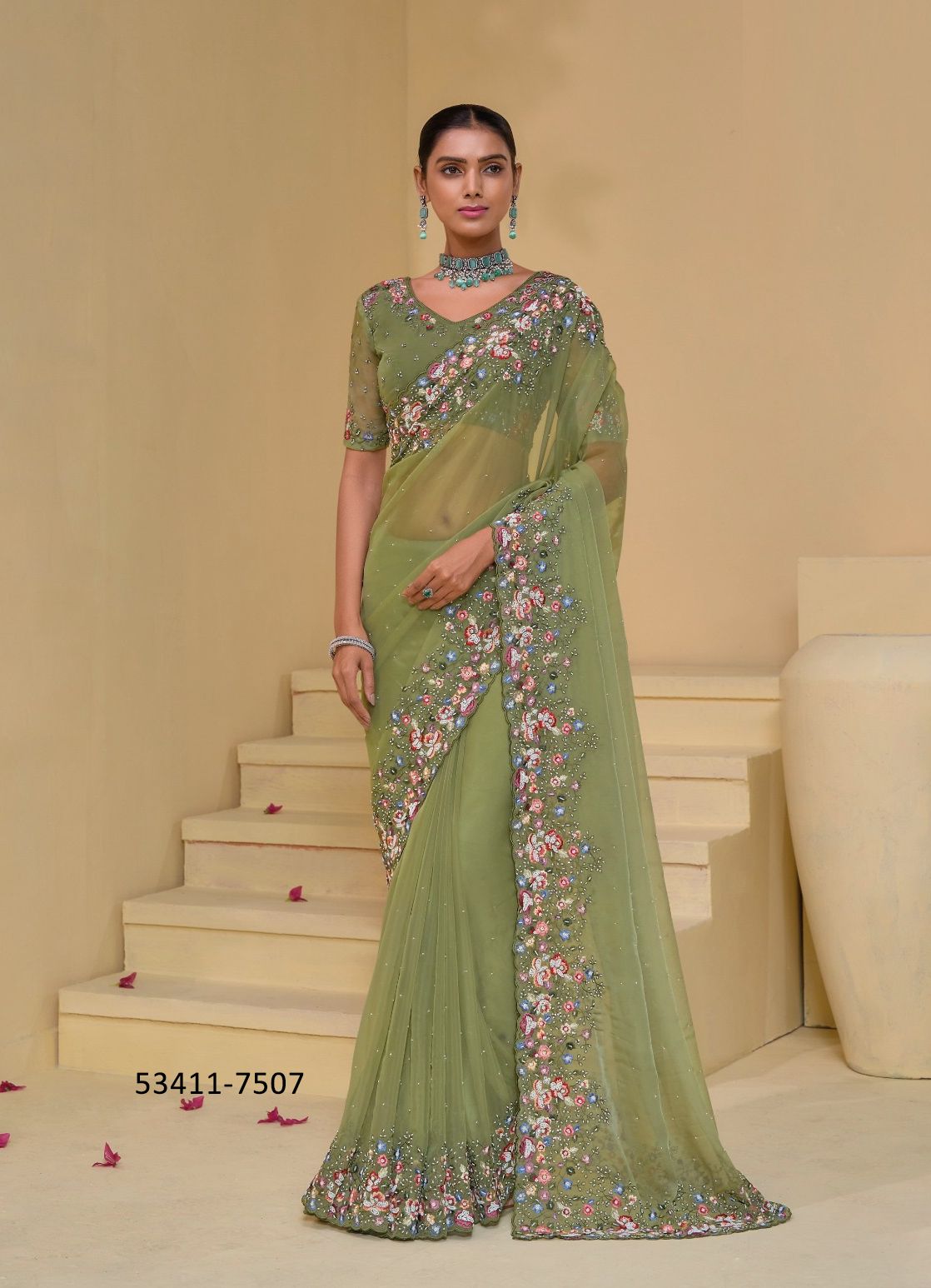 SERIES 7501-7513 - CATALOG # 53411 (SET OF 13 SAREES)