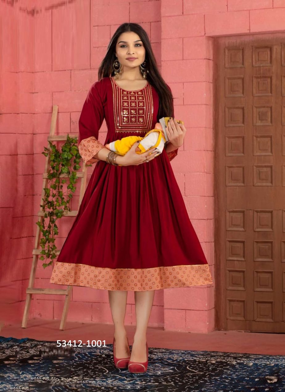 MISHU - CATALOG # 53412 (SET OF 6 READYMADE KURTIS) MISHU - CATALOG # 53412 (SET OF 6 READYMADE KURTIS)