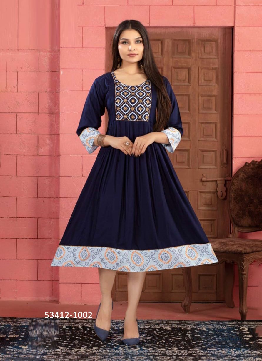 MISHU - CATALOG # 53412 (SET OF 6 READYMADE KURTIS) MISHU - CATALOG # 53412 (SET OF 6 READYMADE KURTIS)