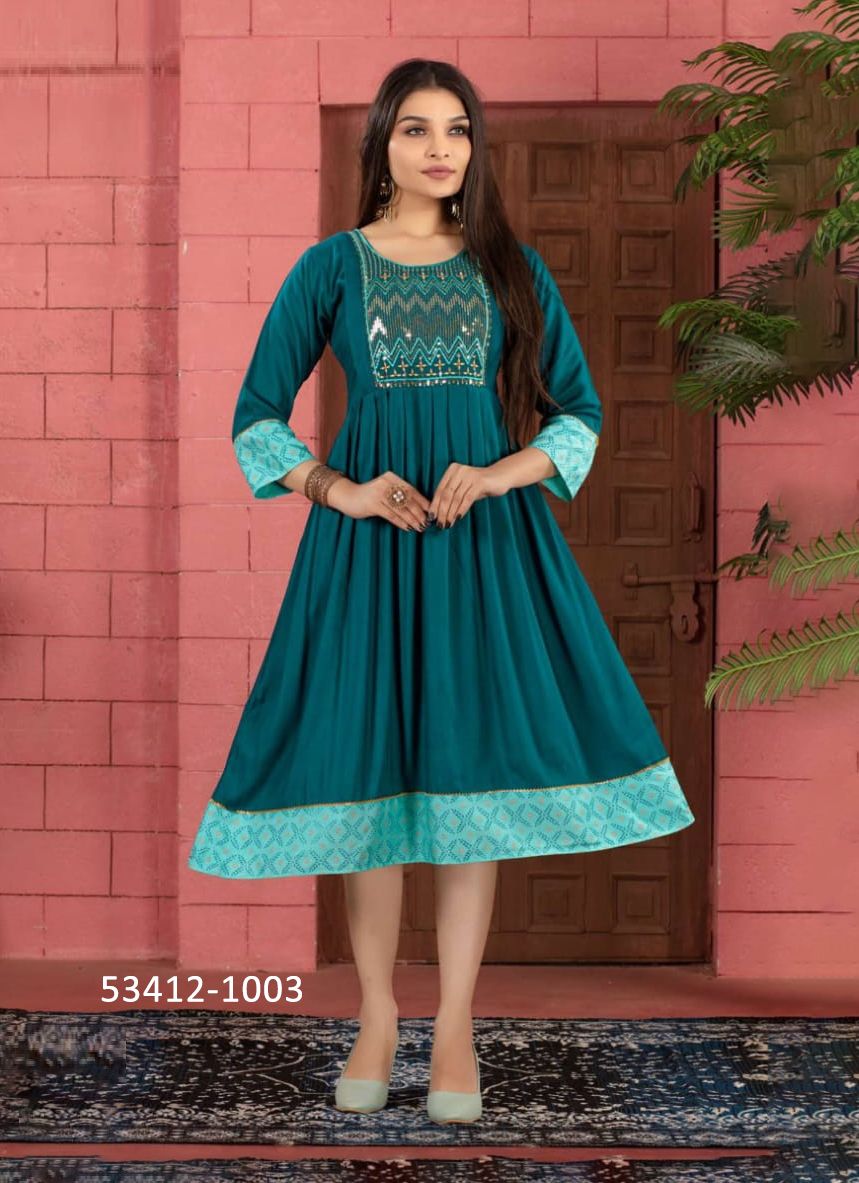 MISHU - CATALOG # 53412 (SET OF 6 READYMADE KURTIS) MISHU - CATALOG # 53412 (SET OF 6 READYMADE KURTIS)