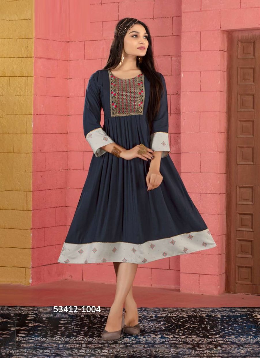 MISHU - CATALOG # 53412 (SET OF 6 READYMADE KURTIS) MISHU - CATALOG # 53412 (SET OF 6 READYMADE KURTIS)