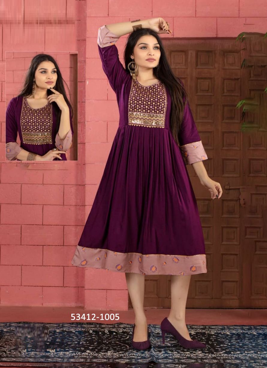MISHU - CATALOG # 53412 (SET OF 6 READYMADE KURTIS) MISHU - CATALOG # 53412 (SET OF 6 READYMADE KURTIS)