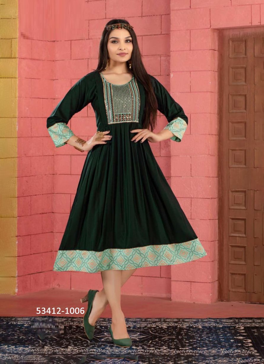 MISHU - CATALOG # 53412 (SET OF 6 READYMADE KURTIS) MISHU - CATALOG # 53412 (SET OF 6 READYMADE KURTIS)