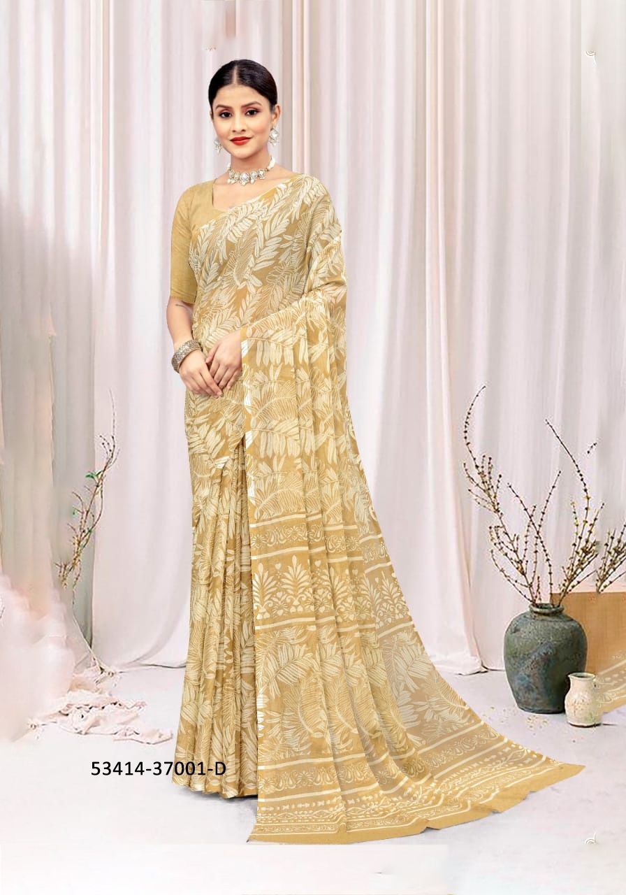 STAR CHIFFON 174 - CATALOG # 53414 (SET OF 12 SAREES)