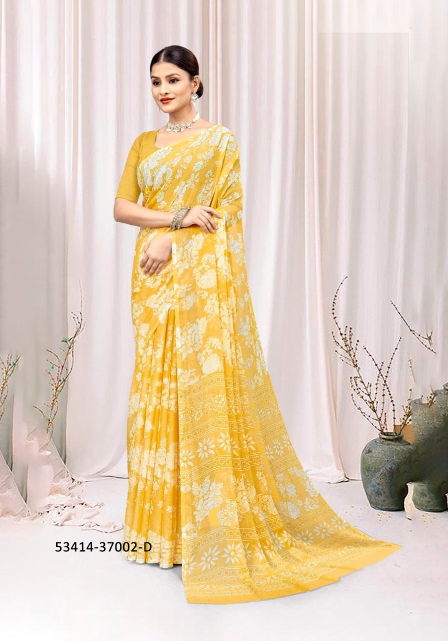STAR CHIFFON 174 - CATALOG # 53414 (SET OF 12 SAREES)