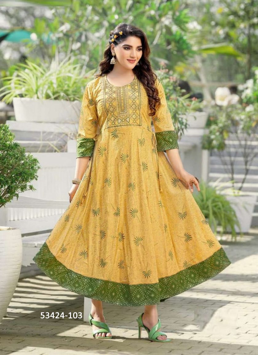 SIYA - CATALOG # 53424 (SET OF 6 READYMADE KURTIS) SIYA - CATALOG # 53424 (SET OF 6 READYMADE KURTIS)