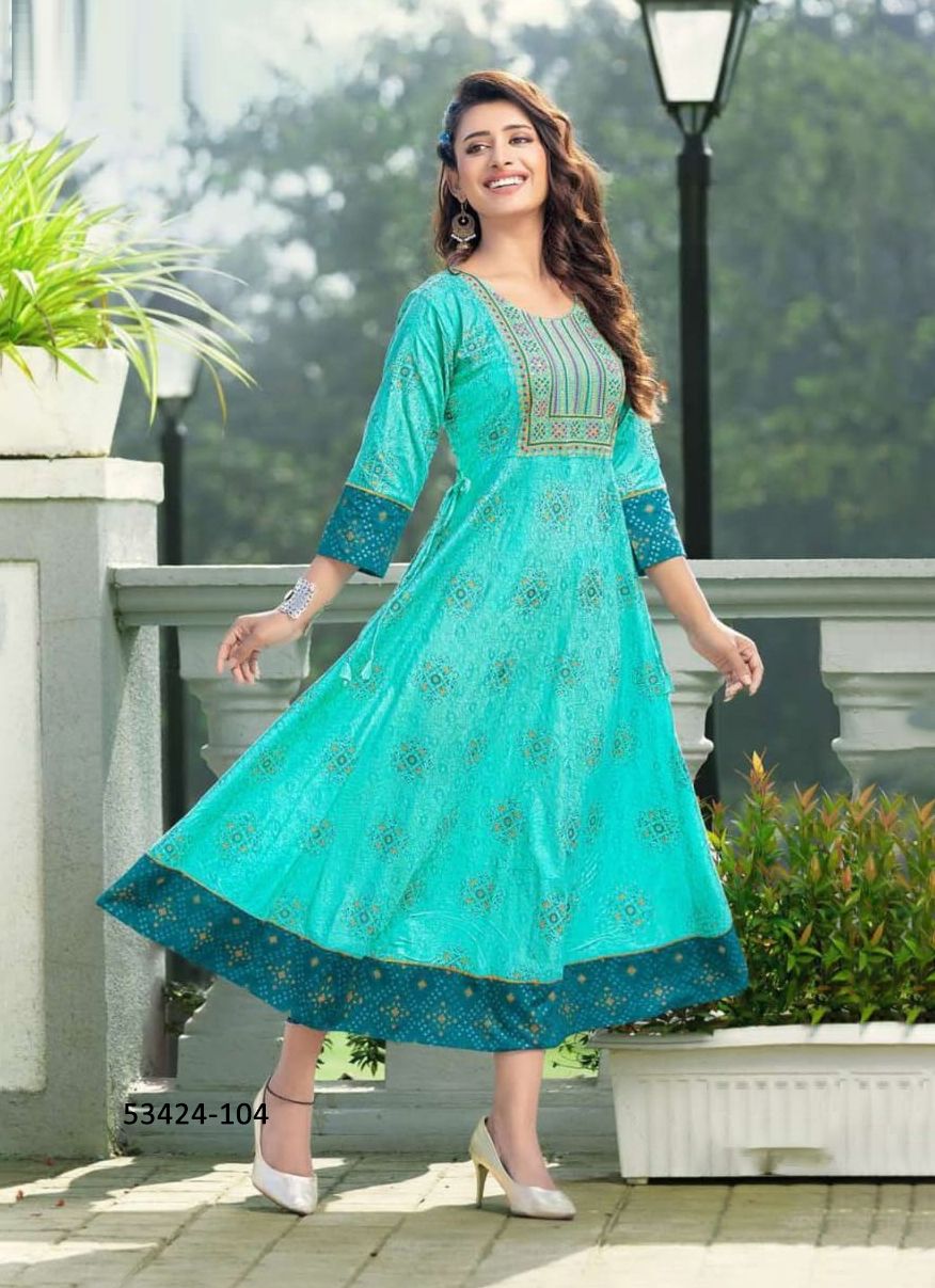 SIYA - CATALOG # 53424 (SET OF 6 READYMADE KURTIS) SIYA - CATALOG # 53424 (SET OF 6 READYMADE KURTIS)