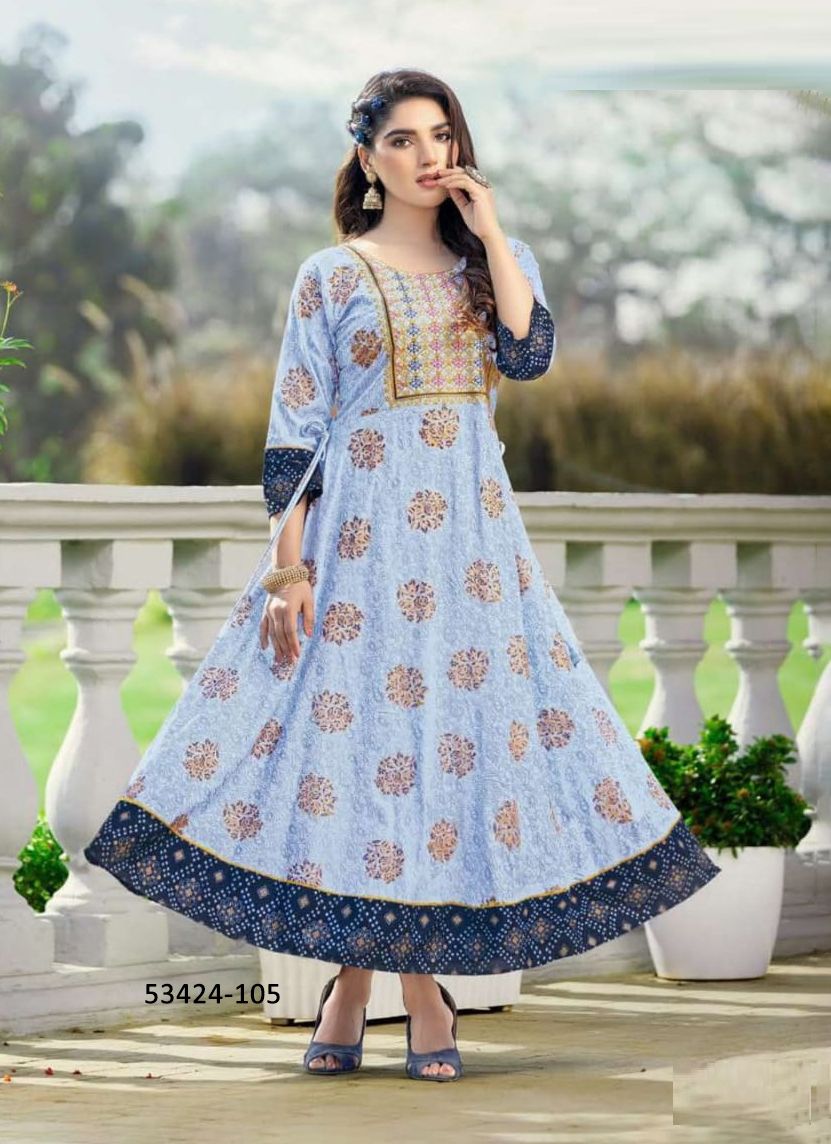 SIYA - CATALOG # 53424 (SET OF 6 READYMADE KURTIS) SIYA - CATALOG # 53424 (SET OF 6 READYMADE KURTIS)