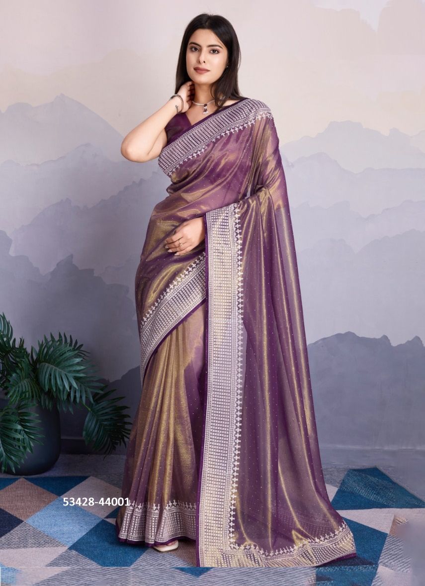 MAHARANI - CATALOG # 53428 (SET OF 4 SAREES) MAHARANI - CATALOG # 53428 (SET OF 4 SAREES)