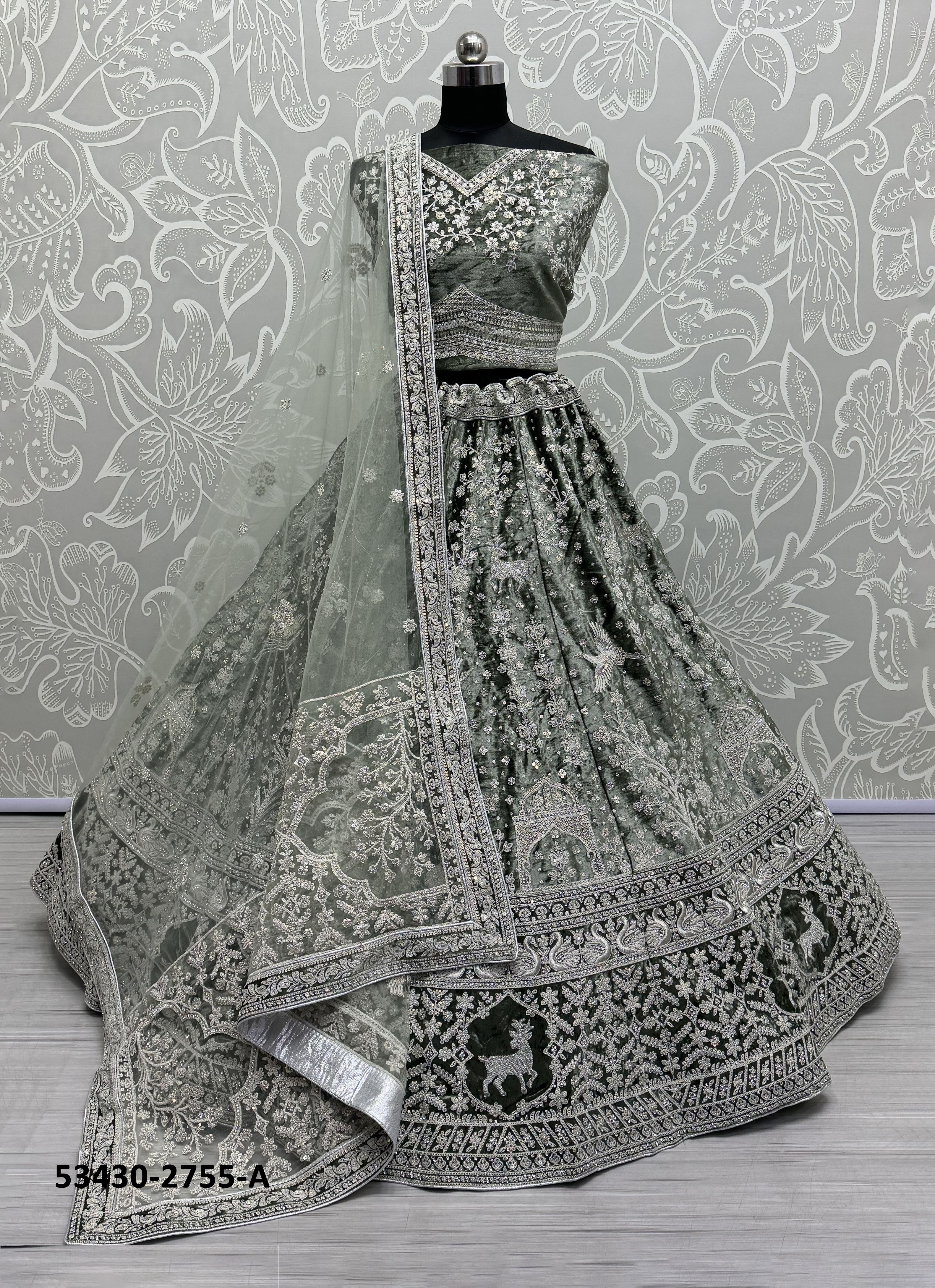 SERIES 2755 - CATALOG # 53430 (SET OF 2 LEHENGAS (SEMI-STITCHED)) SERIES 2755 - CATALOG # 53430 (SET OF 2 LEHENGAS (SEMI-STITCHED))