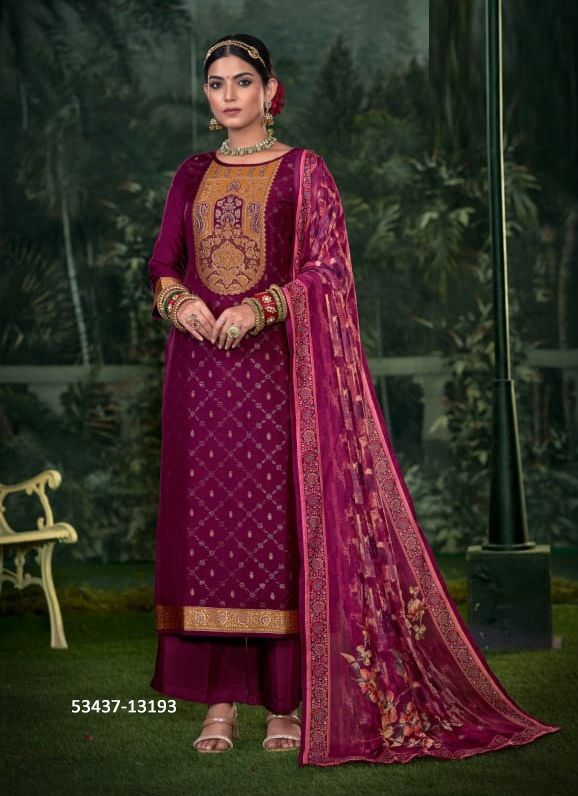RAAG - CATALOG # 53437 (SET OF 6 SEMI-STITCHED SUITS)
