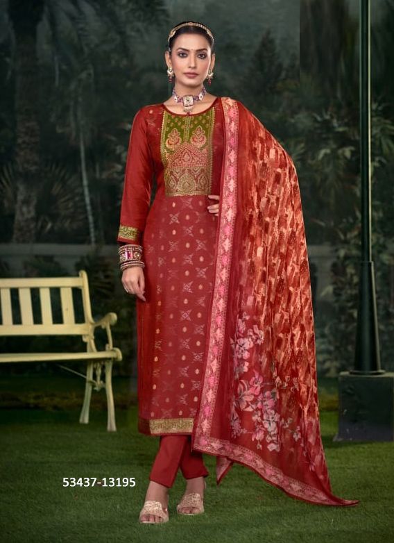 RAAG - CATALOG # 53437 (SET OF 6 SEMI-STITCHED SUITS)