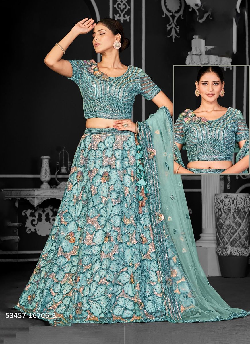BONANZA 2 - CATALOG # 53457 (SET OF 14 LEHENGAS (SEMI-STITCHED)) BONANZA 2 - CATALOG # 53457 (SET OF 14 LEHENGAS (SEMI-STITCHED))