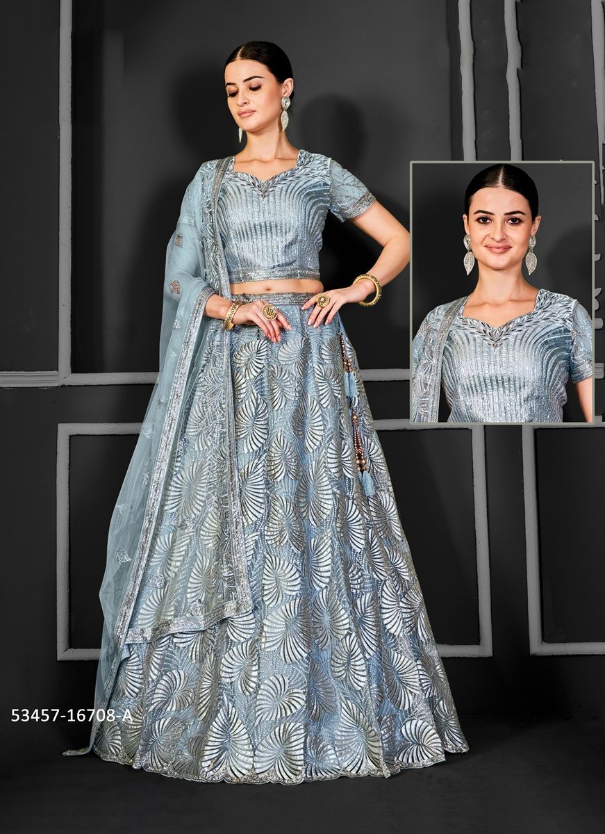BONANZA 2 - CATALOG # 53457 (SET OF 14 LEHENGAS (SEMI-STITCHED)) BONANZA 2 - CATALOG # 53457 (SET OF 14 LEHENGAS (SEMI-STITCHED))