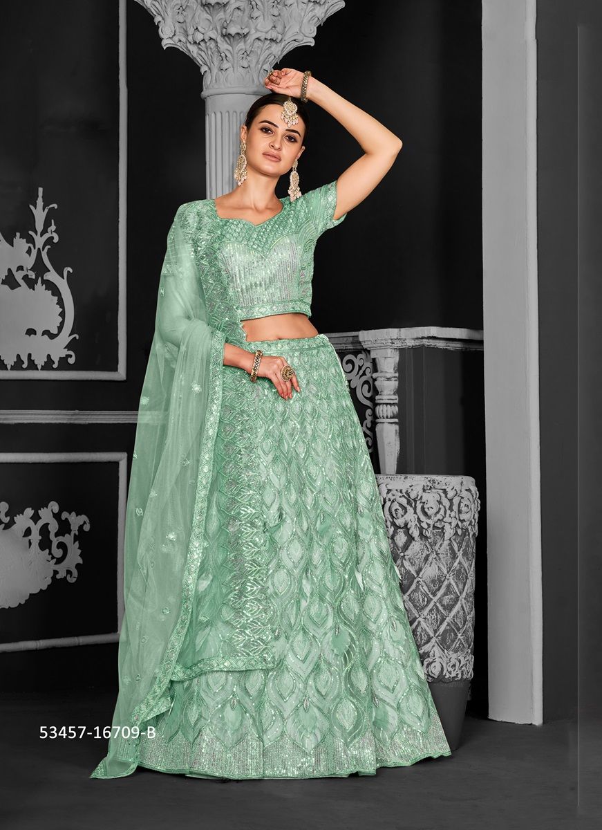 BONANZA 2 - CATALOG # 53457 (SET OF 14 LEHENGAS (SEMI-STITCHED)) BONANZA 2 - CATALOG # 53457 (SET OF 14 LEHENGAS (SEMI-STITCHED))