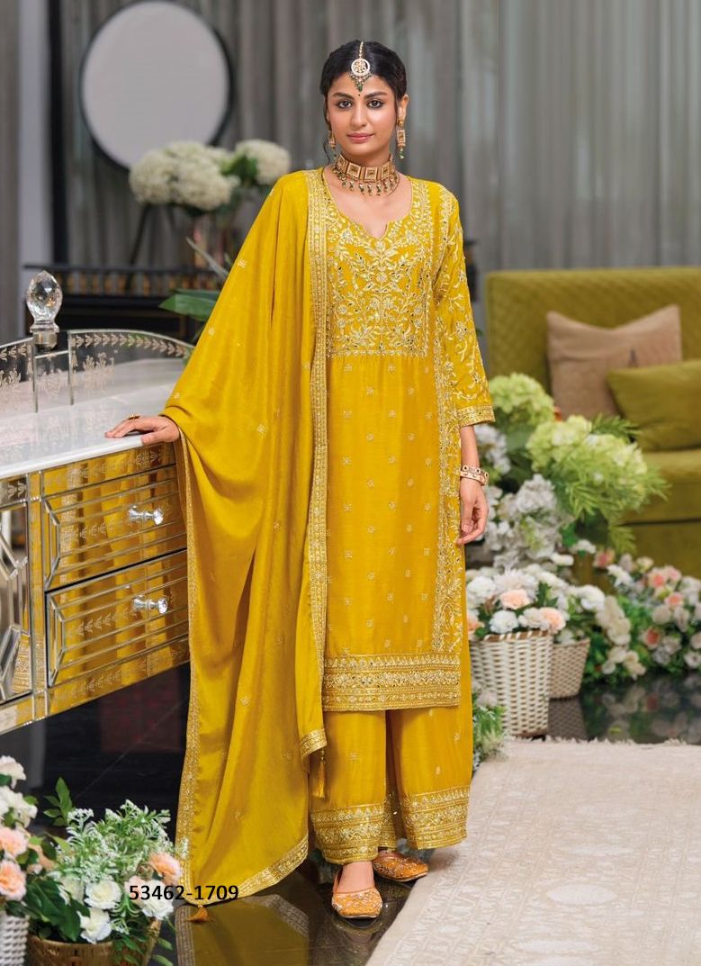 SHAYONI - CATALOG # 53462 (SET OF 3 READYMADE SUITS)