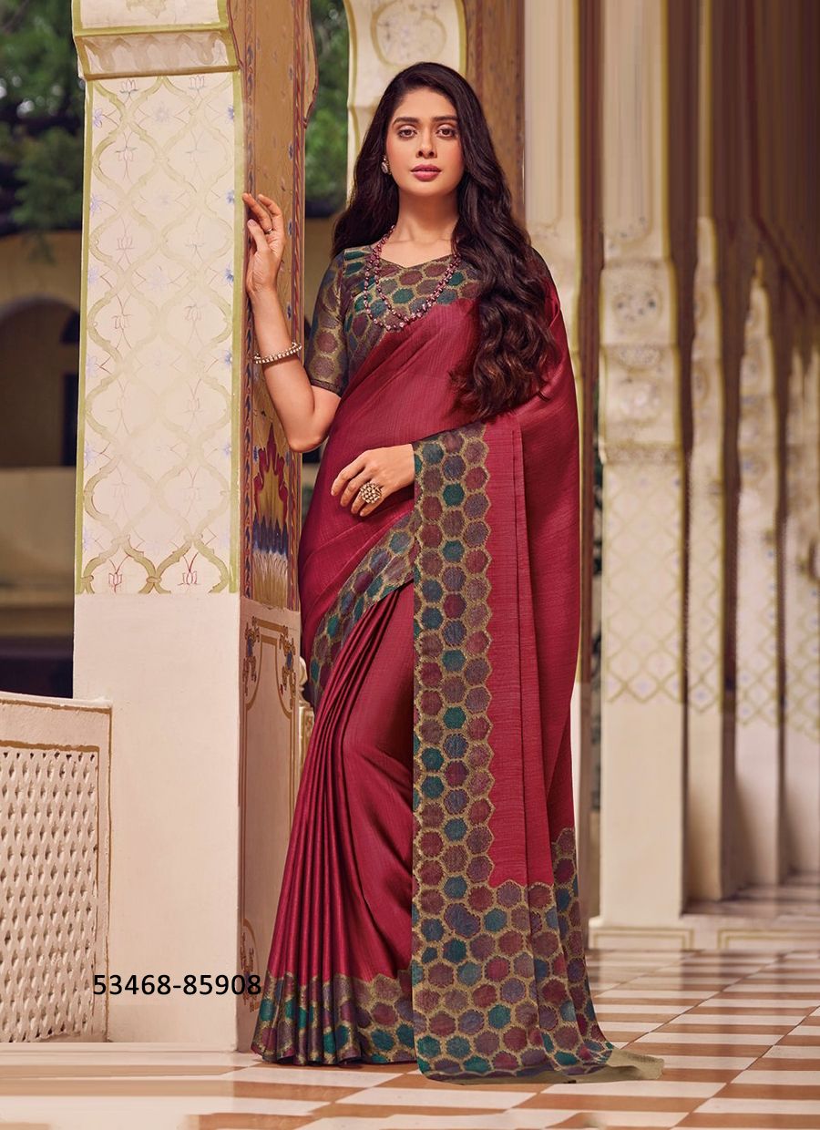 JULIET CHIFFON 19 - CATALOG # 53468 (SET OF 12 SAREES)