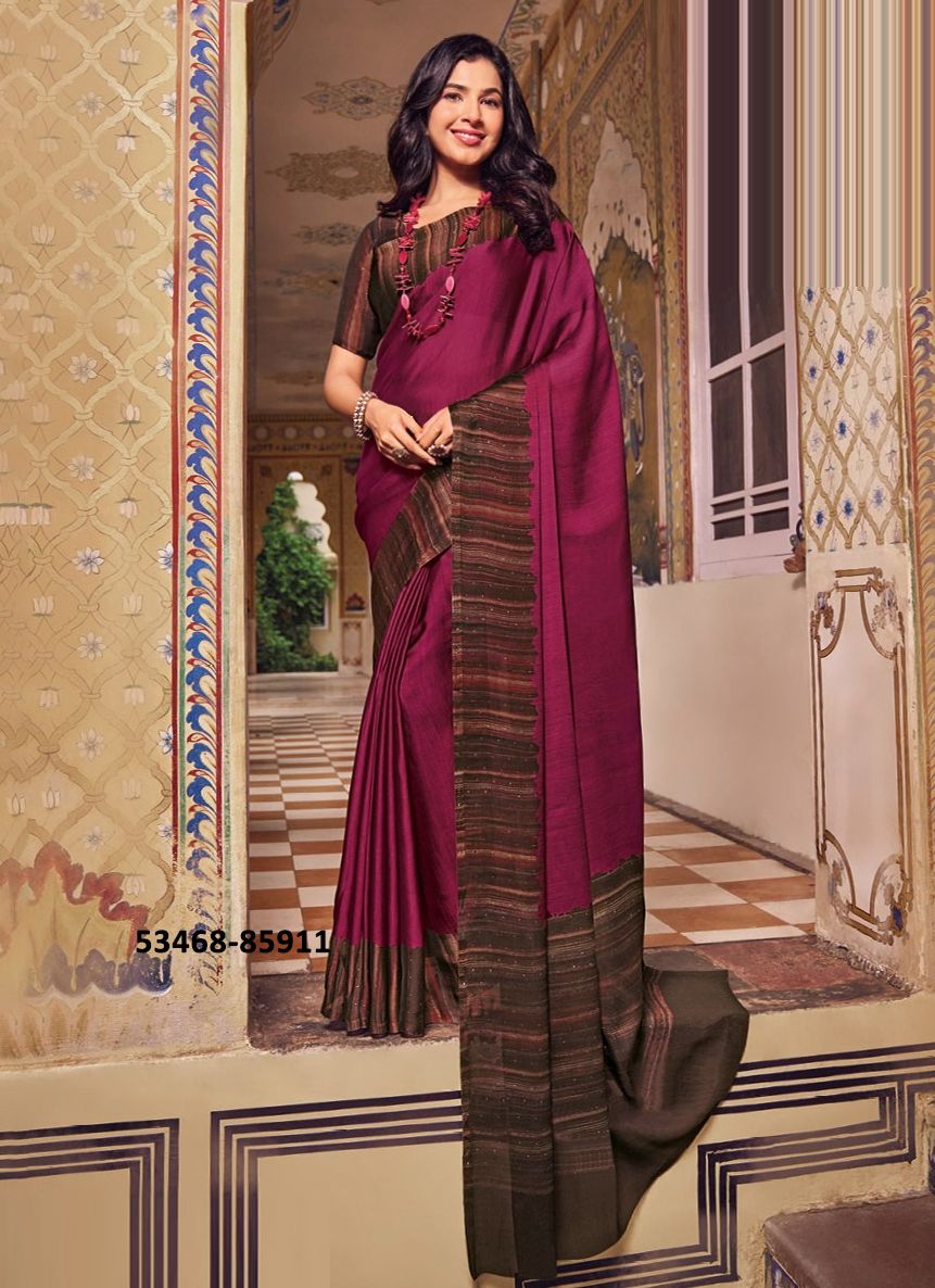 JULIET CHIFFON 19 - CATALOG # 53468 (SET OF 12 SAREES)