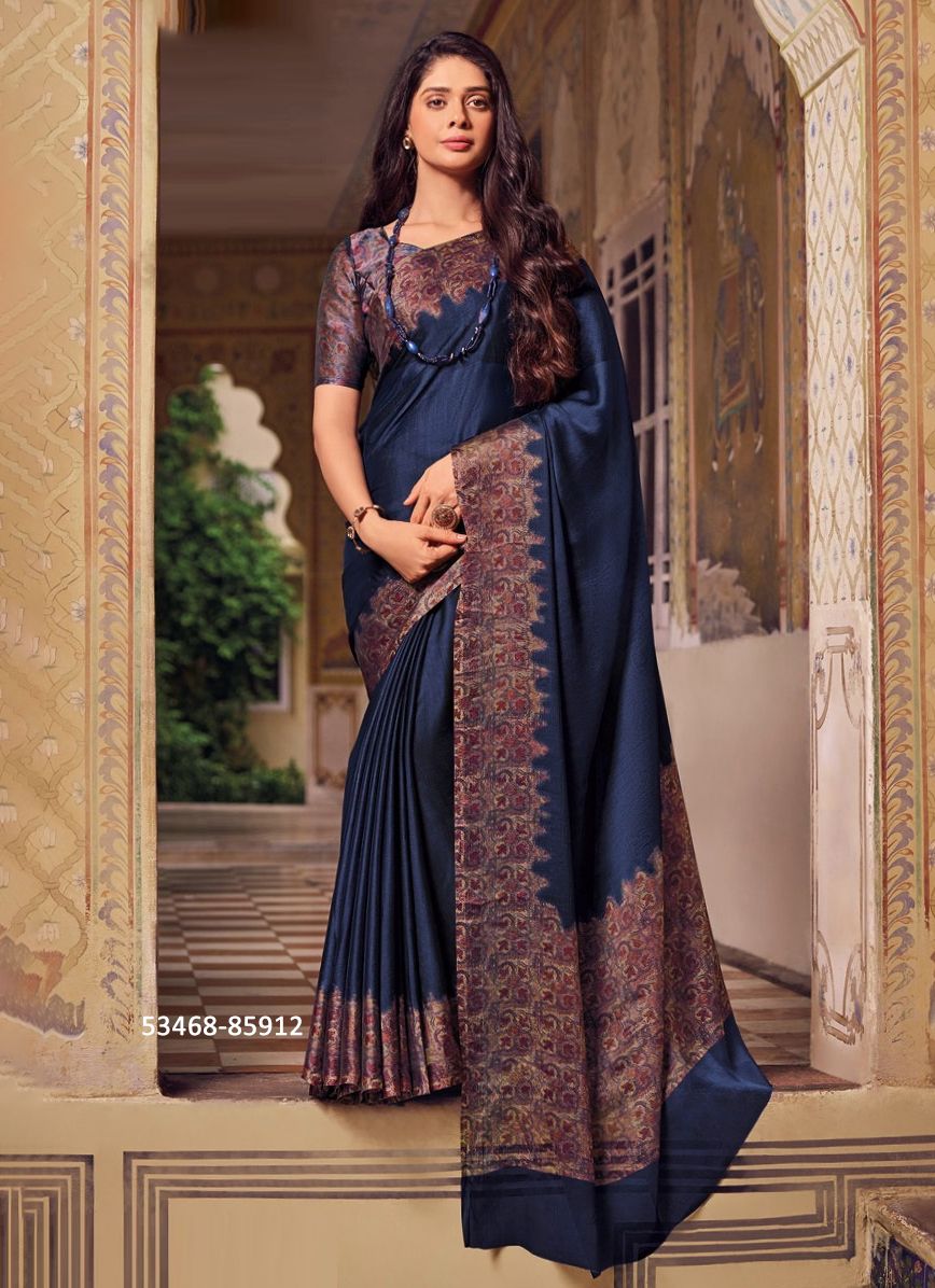 JULIET CHIFFON 19 - CATALOG # 53468 (SET OF 12 SAREES)