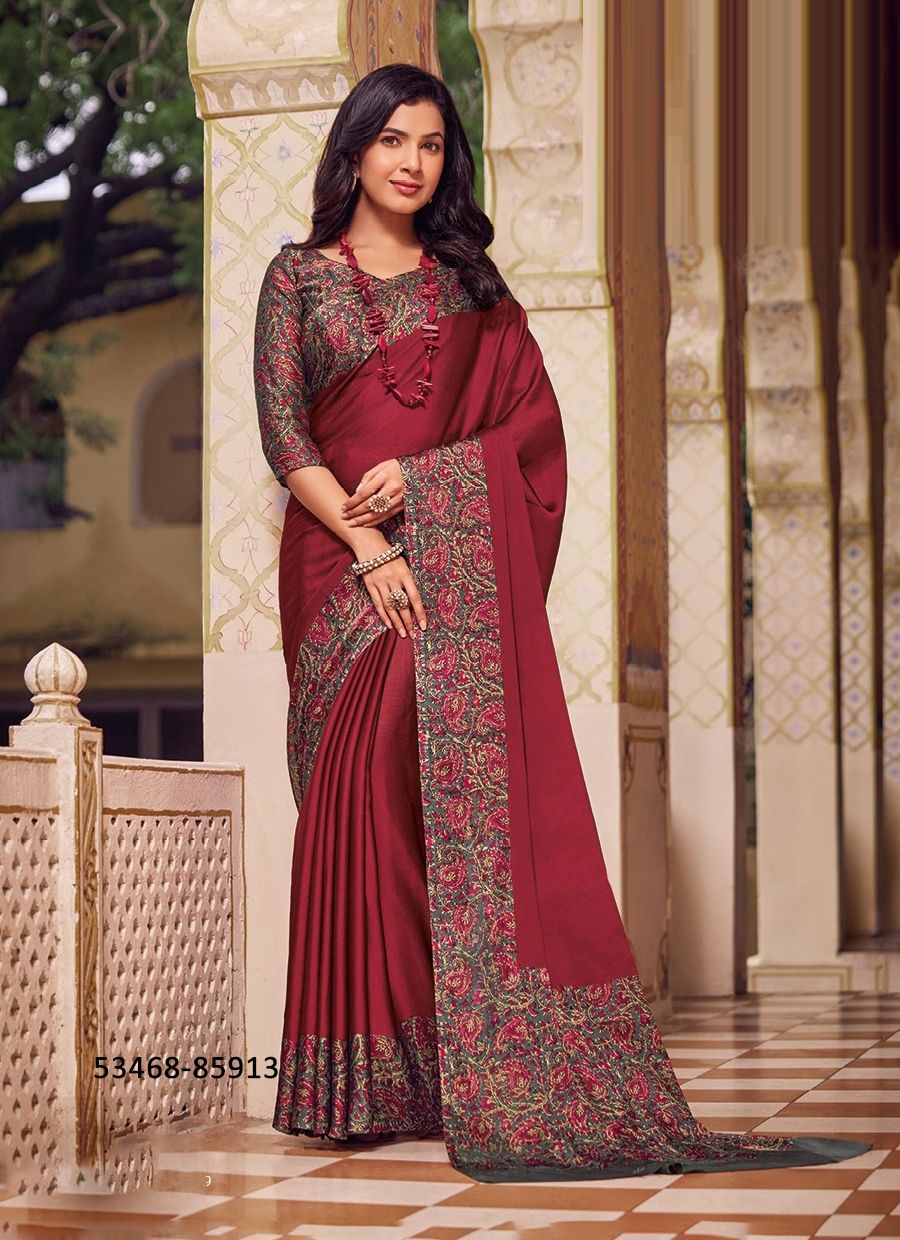 JULIET CHIFFON 19 - CATALOG # 53468 (SET OF 12 SAREES)