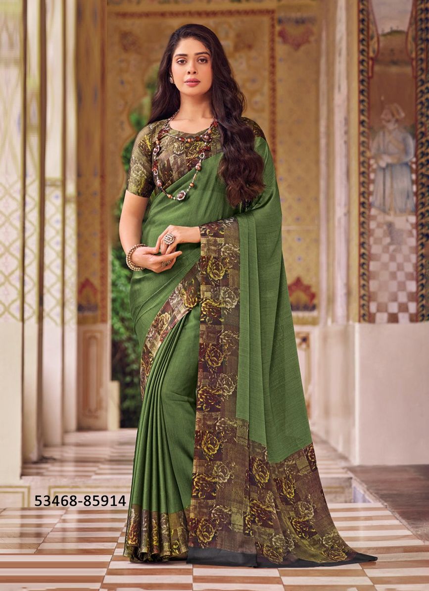 JULIET CHIFFON 19 - CATALOG # 53468 (SET OF 12 SAREES)
