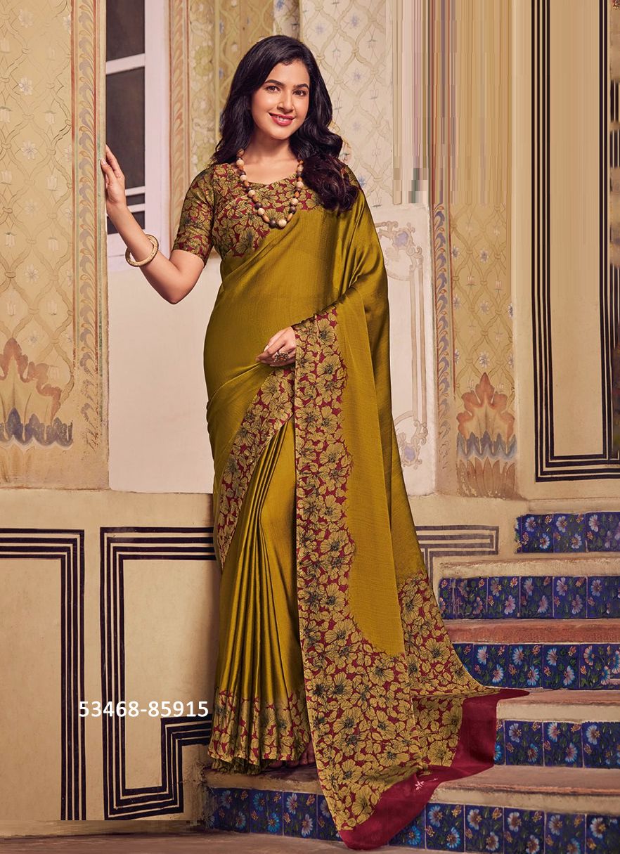 JULIET CHIFFON 19 - CATALOG # 53468 (SET OF 12 SAREES)