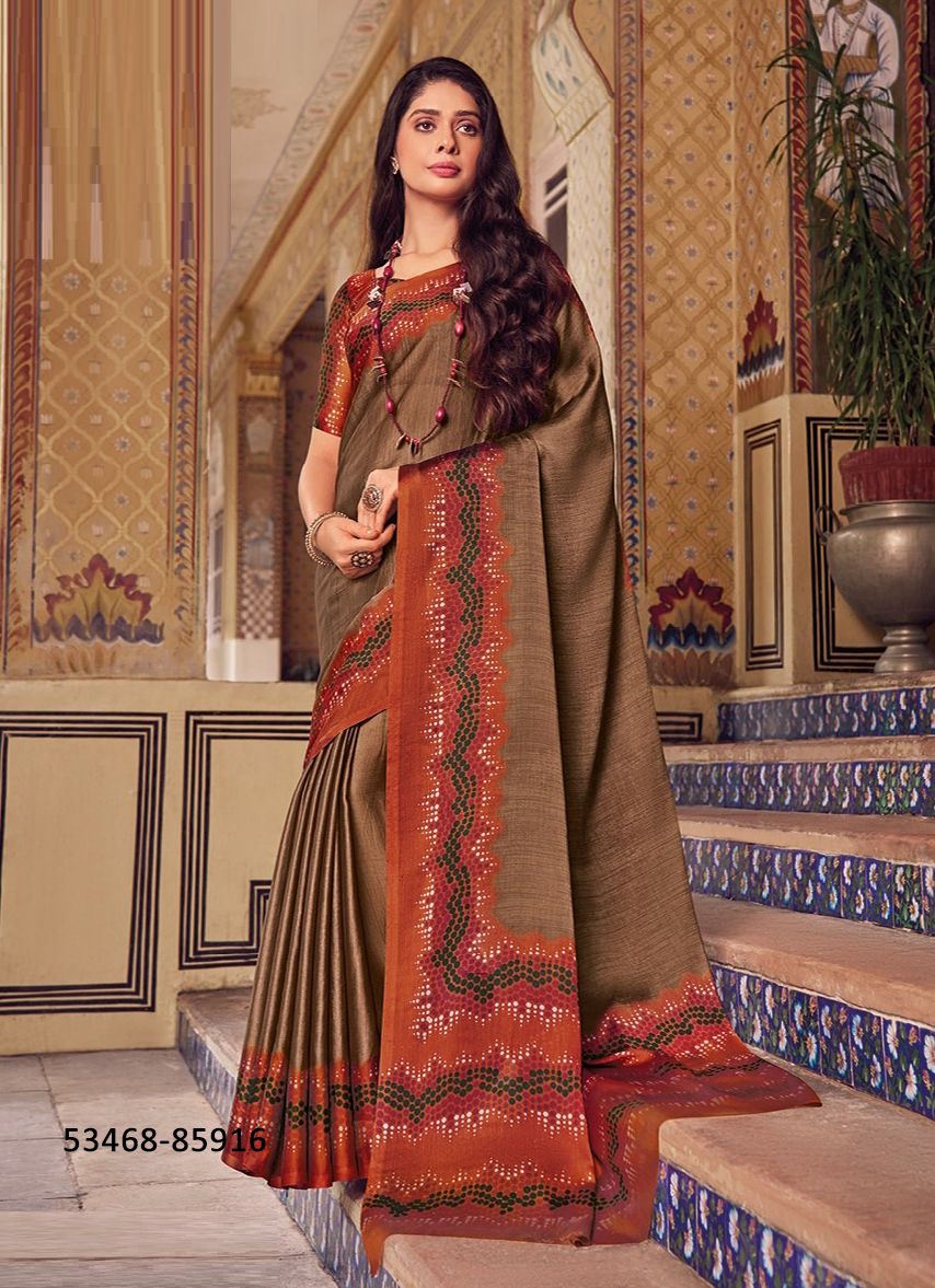 JULIET CHIFFON 19 - CATALOG # 53468 (SET OF 12 SAREES)