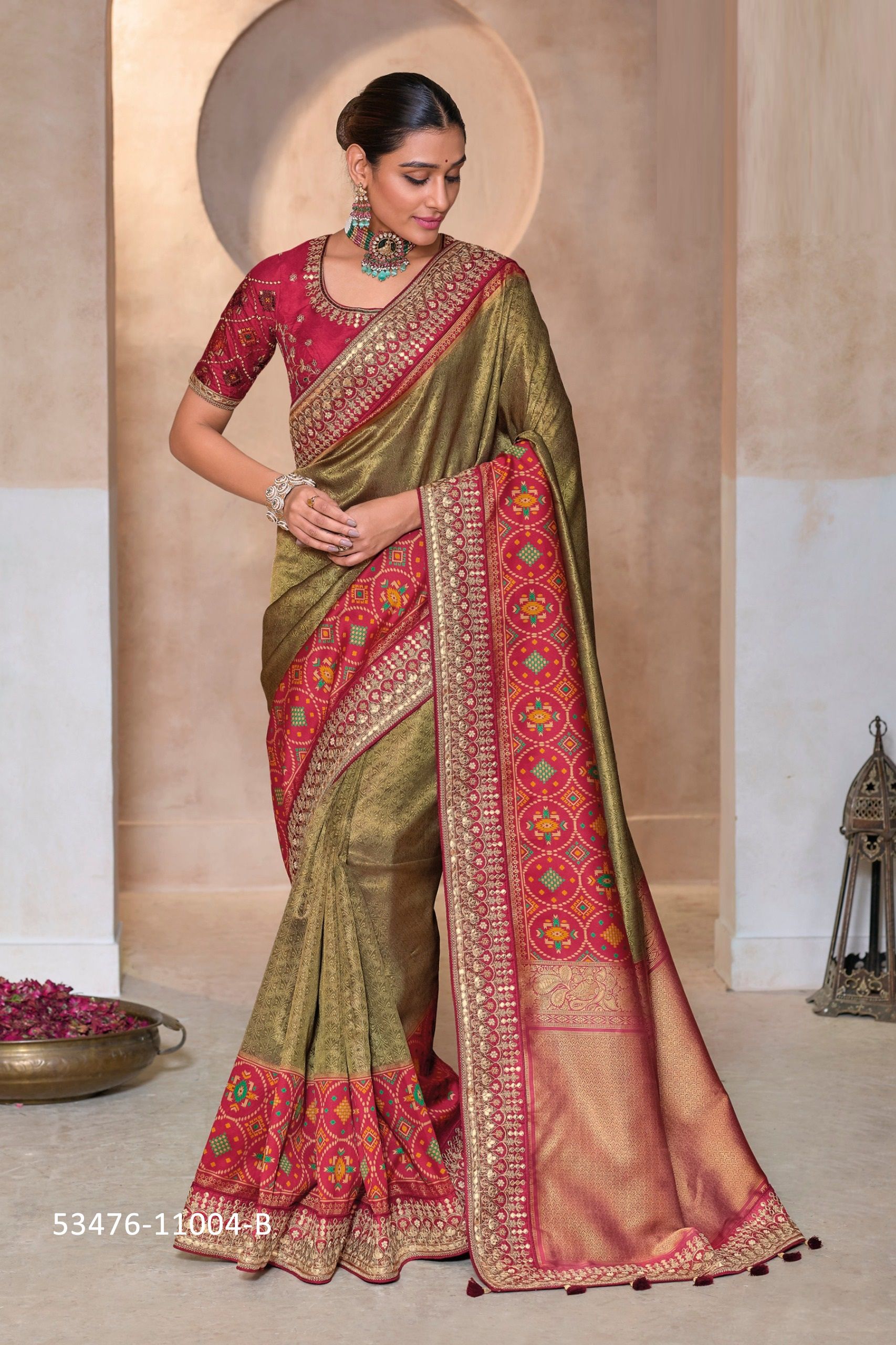 SERIES 11004 - CATALOG # 53476 (SET OF 4 SAREES)