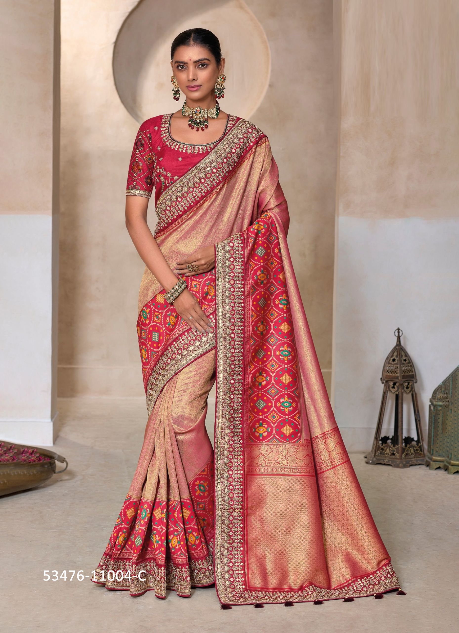 SERIES 11004 - CATALOG # 53476 (SET OF 4 SAREES)