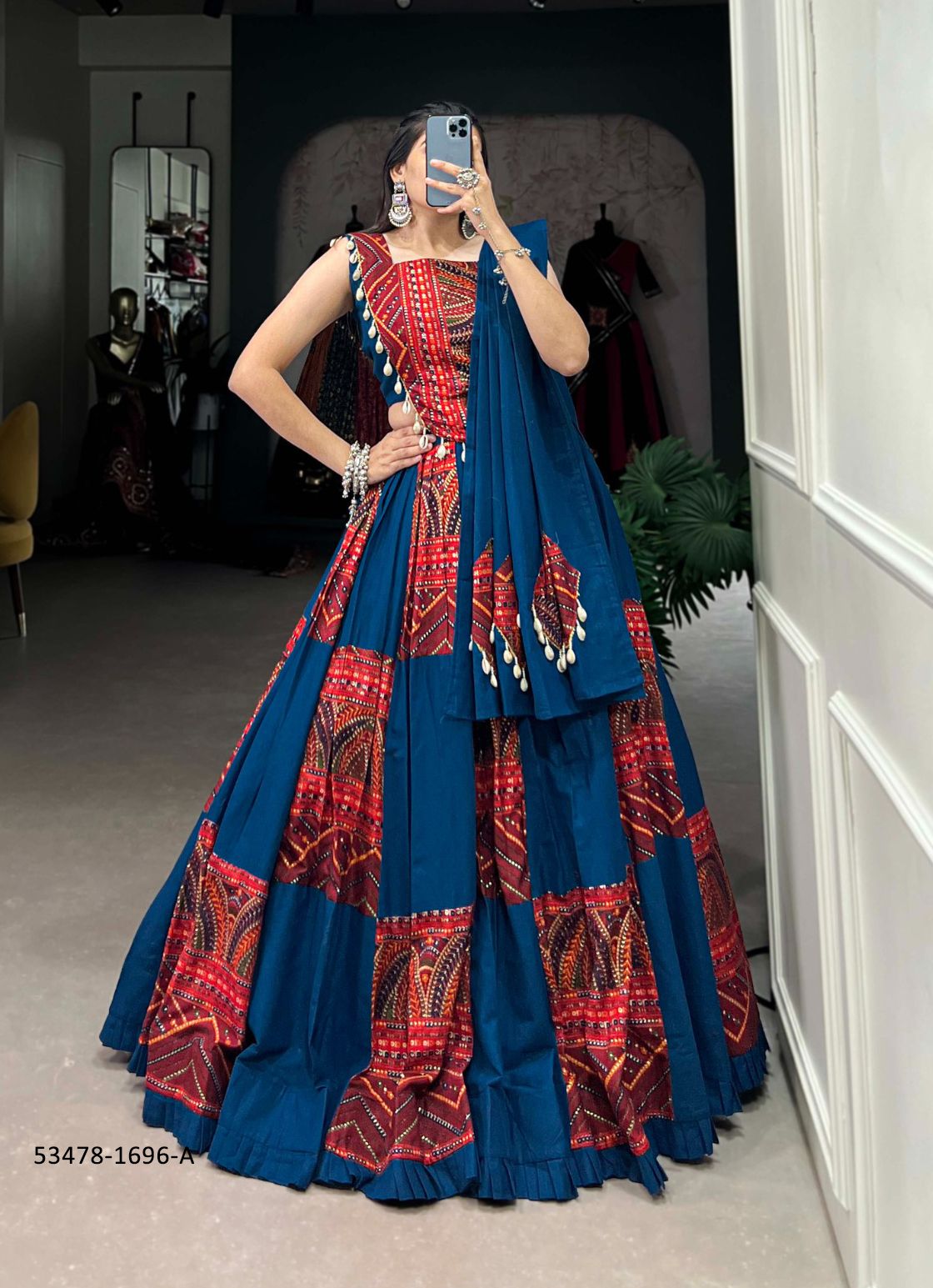 SERIES 1696 - CATALOG # 53478 (SET OF 3 READYMADE LEHENGAS) SERIES 1696 - CATALOG # 53478 (SET OF 3 READYMADE LEHENGAS)