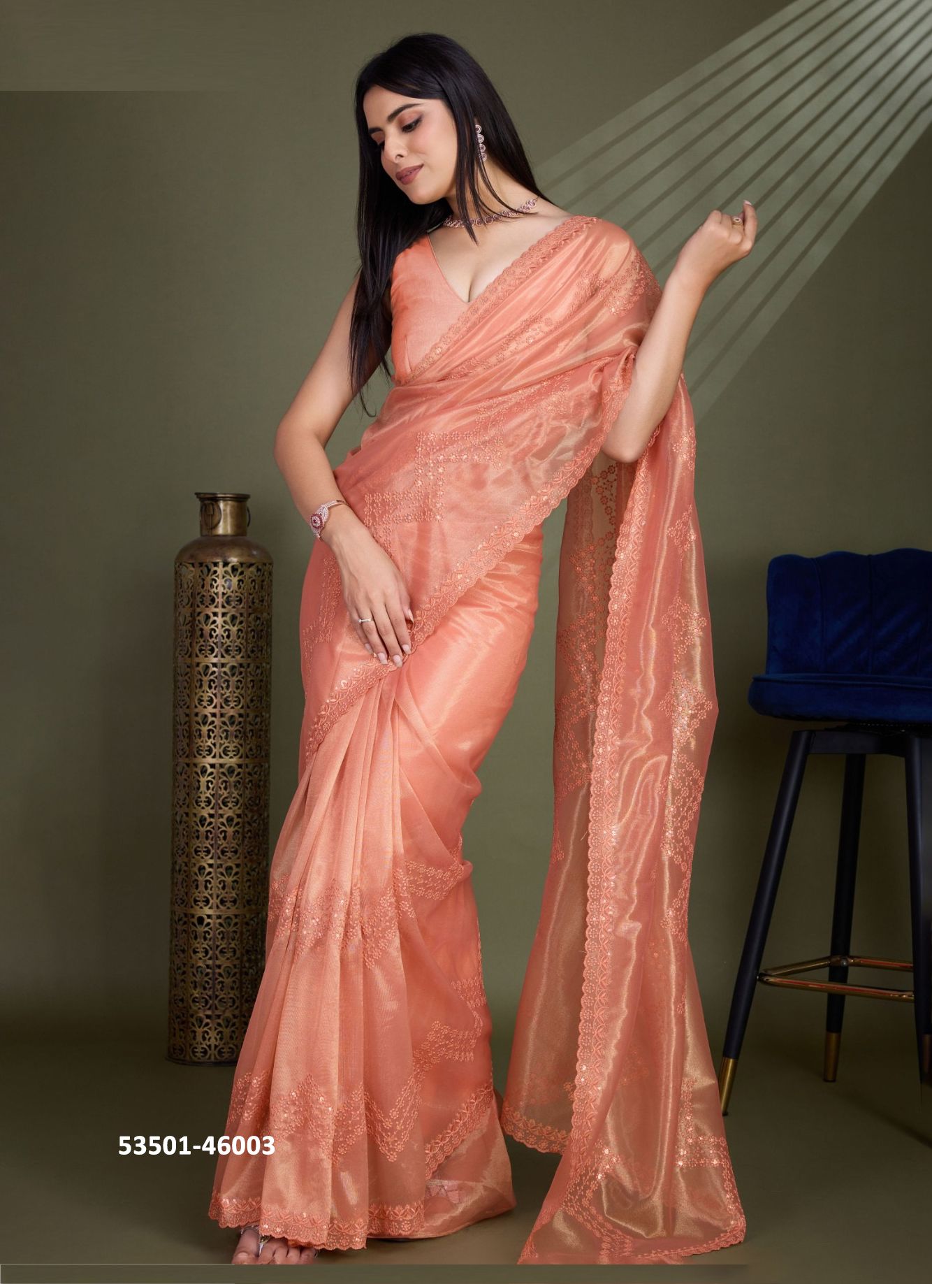 POSH - CATALOG # 53501 (SET OF 3 SAREES) POSH - CATALOG # 53501 (SET OF 3 SAREES)