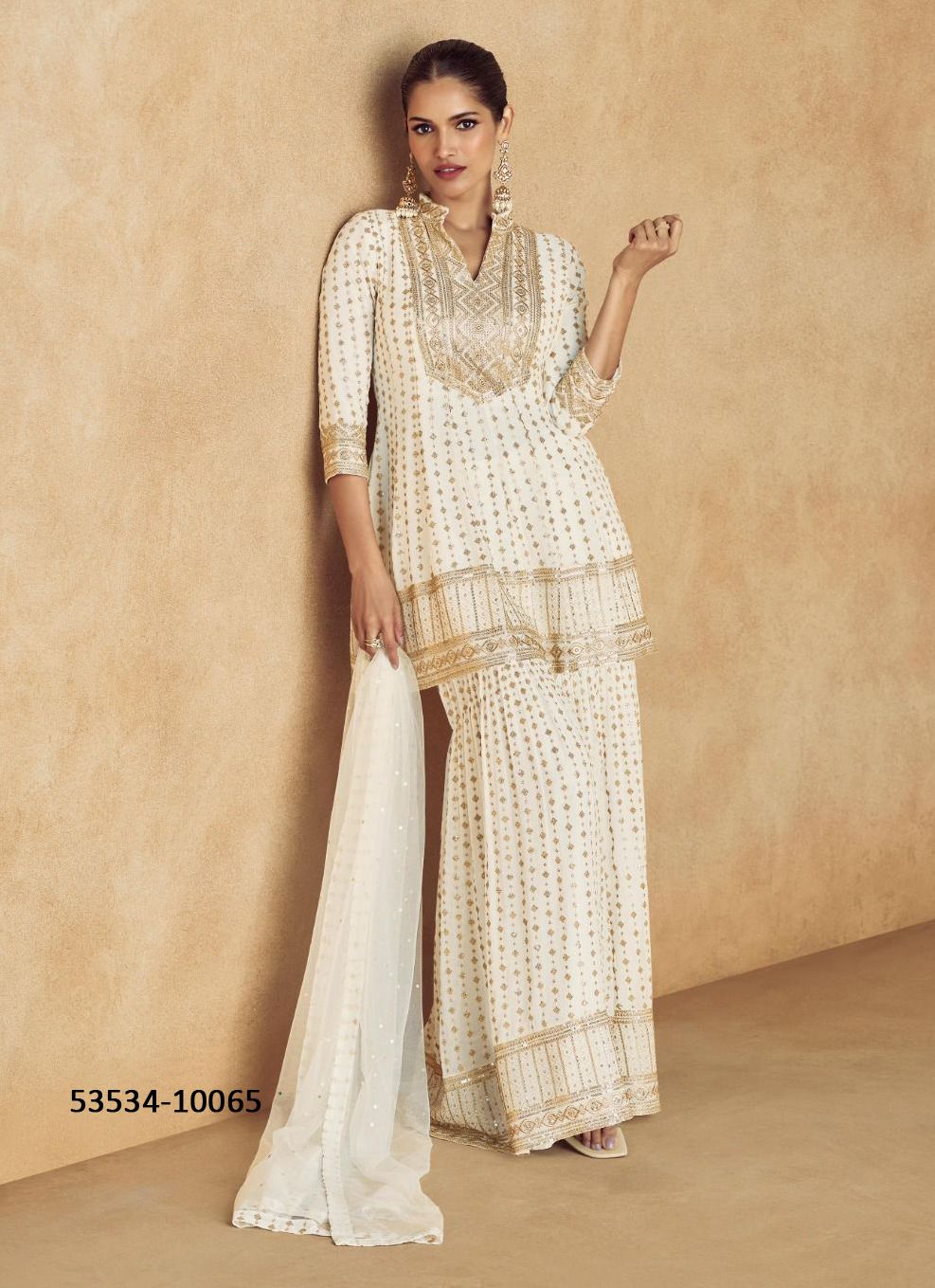 NUSRAT - CATALOG # 53534 (SET OF 3 READYMADE SUITS)